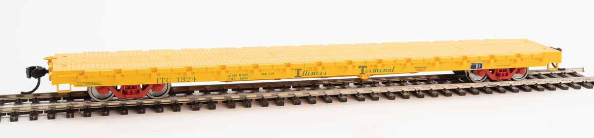 Walthers Mainline 60' Pullman-Standard Flatcar - Ready to Run -- Illinois Terminal #1324 - 910-5370