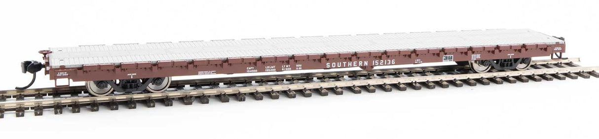 Walthers Mainline 60' Pullman-Standard Flatcar - Ready to Run -- Southern Railway #152136 - 910-5376
