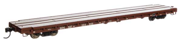 WalthersMainline 60' Pullman-Standard Flatcar - Ready to Run -- BNSF #584966 - 910-5392