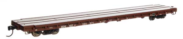 WalthersMainline 60' Pullman-Standard Flatcar - Ready to Run -- BNSF #584971 - 910-5393