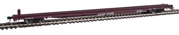 Walthers Mainline 85' General American G85 Flatcar - Ready to Run -- Santa Fe #89809 - 910-5481