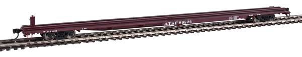 Walthers Mainline 85' General American G85 Flatcar - Ready to Run -- Santa Fe #89824 - 910-5482