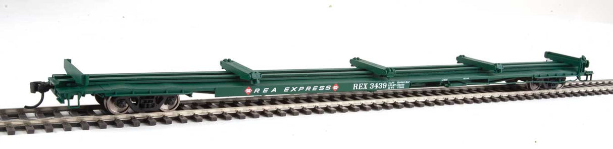 Walthers Mainline 85' General American G85 Flatcar - Ready to Run -- Railway Express Agency #3439 - 910-5530