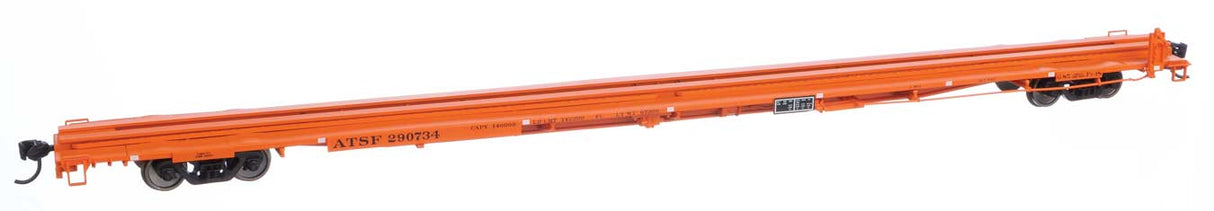 Walthers Mainline 85' General American G85 Flatcar - Ready to Run -- Santa Fe #290734 - 910-5548