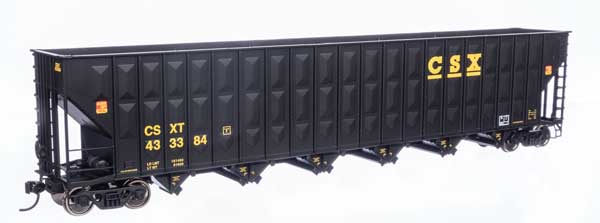 WalthersMainline HO Greenville 7,000 Cubic Foot Wood Chip Hopper - Ready to Run -- CSX #433384