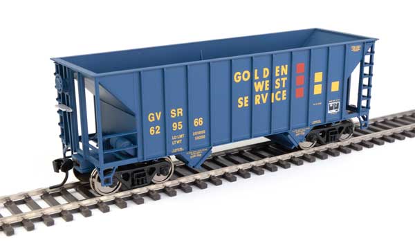 Walthers Mainline 34' 100-Ton 2-Bay Hopper - Ready to Run -- Golden West #629566 - 910-56604