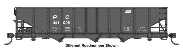 WalthersMainline HO 70-Ton AAR 3-Bay Open Hopper - Ready to Run -- Penn Central #461055