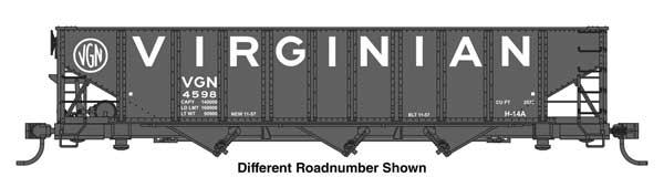 WalthersMainline HO 70-Ton AAR 3-Bay Open Hopper - Ready to Run -- Virginian #4675