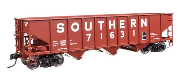 WalthersMainline HO 70-Ton AAR 3-Bay Open Hopper - Ready to Run -- Southern (SOU) #71631