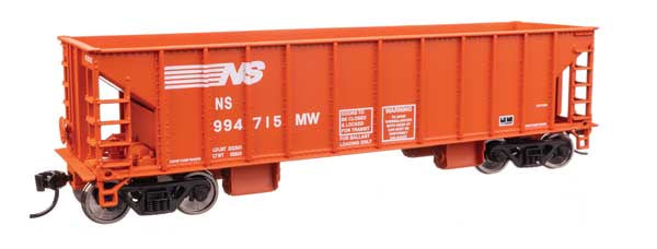 WalthersMainline HO 41' Ballast Hopper - Ready to Run -- Norfolk Southern #994715