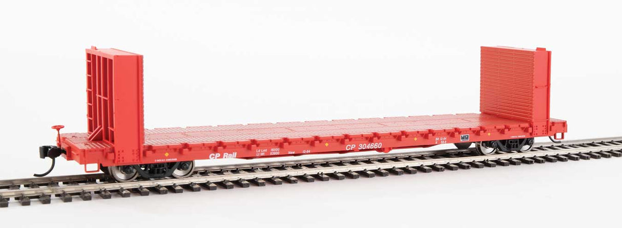 Walthers Mainline 60' Pullman-Standard Bulkhead Flatcar (48' IL) - Ready to Run -- Canadian Pacific #304660 - 910-5805