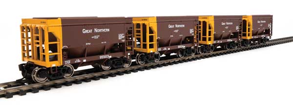 Walthers Mainline 24' Minnesota Taconite Ore Car 4-Pack - Ready To Run -- Great Northern #95503, 95534, 95552, 95570 - 910-58078