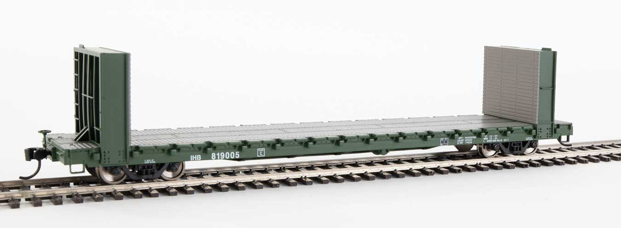 Walthers Mainline 60' Pullman-Standard Bulkhead Flatcar (48' IL) - Ready to Run -- Indiana Harbor Belt #819005 - 910-5810