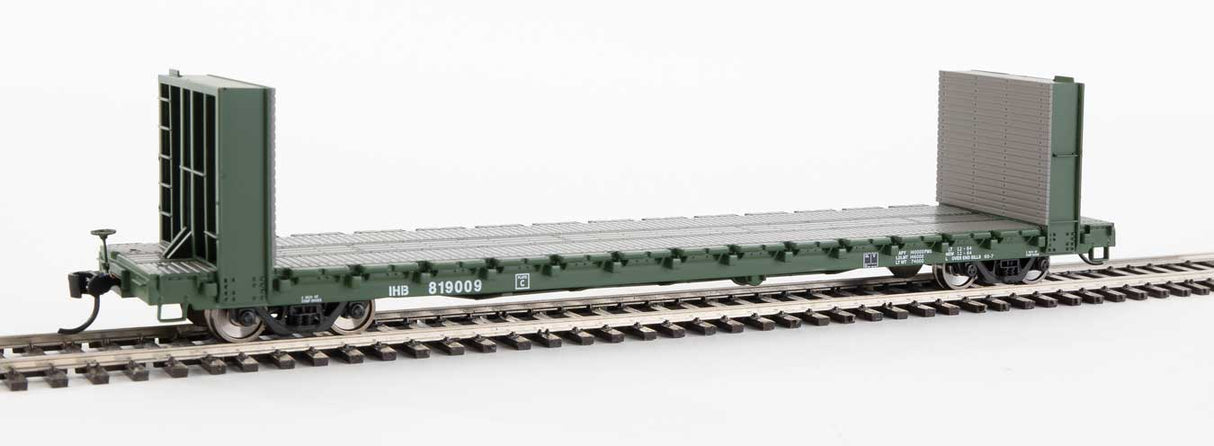 Walthers Mainline 60' Pullman-Standard Bulkhead Flatcar (48' IL) - Ready to Run -- Indiana Harbor Belt #819009 - 910-5812
