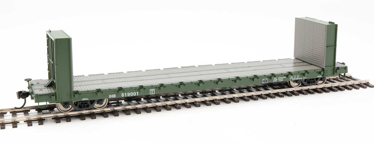 Walthers Mainline 60' Pullman-Standard Bulkhead Flatcar (48' IL) - Ready to Run -- Indiana Harbor Belt #819001 - 910-5841