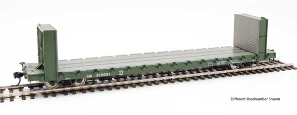Walthers Mainline 60' Pullman-Standard Bulkhead Flatcar (48' IL) - Ready to Run -- Indiana Harbor Belt #819006 - 910-5843