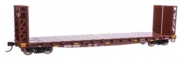 WalthersMainline HO 53' GSC Bulkhead Flatcar - Ready to Run -- BNSF #552152