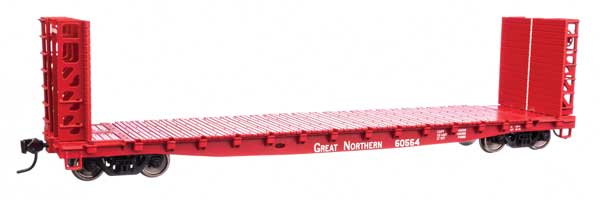 WalthersMainline HO 53' GSC Bulkhead Flatcar - Ready to Run -- Great Northern #60564