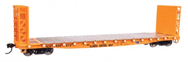 WalthersMainline HO 53' GSC Bulkhead Flatcar - Ready to Run -- Illinois Central Gulf #920212