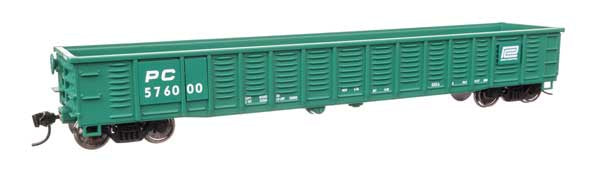 WalthersMainline HO 53' Corrugated-Side Gondola - Ready To Run -- Penn Central #576000