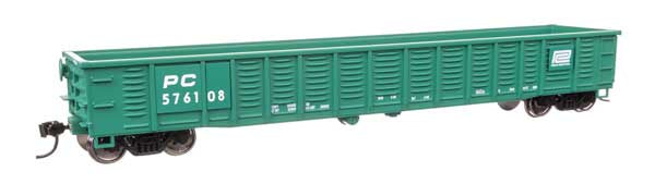 WalthersMainline HO 53' Corrugated-Side Gondola - Ready To Run -- Penn Central #576108