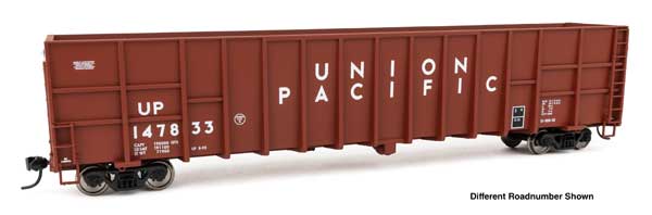 WalthersMainline HO 61' Wood Chip Gondola - Ready To Run -- Union Pacific(TM) #147923