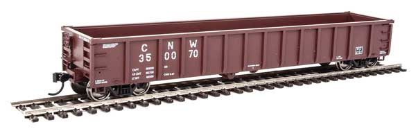 Walthers Mainline 53' Railgon Gondola - Ready To Run -- Chicago & North Western(TM) #350070 (oxide) - 910-6235