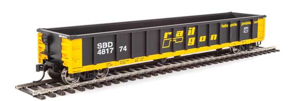 Walthers Mainline 53' Railgon Gondola - Ready To Run -- Seaboard System - Patch \#481774 - 910-6256