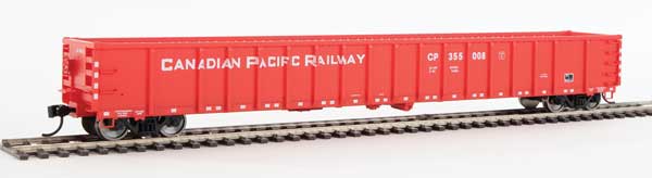 Walthers Mainline 68' Railgon Gondola - Ready To Run -- Canadian Pacific #355008 - 910-6405