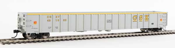 Walthers Mainline 68' Railgon Gondola - Ready To Run -- CSXT #491062 - 910-6416