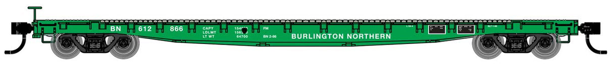 Walthers Mainline 53' GSC Flatcar - Ready to Run -- Burlington Northern #612866