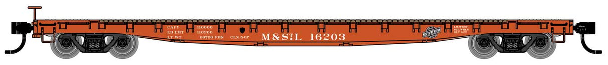 Walthers Mainline 53' GSC Flatcar - Ready to Run -- Minneapolis & St. Louis #16203