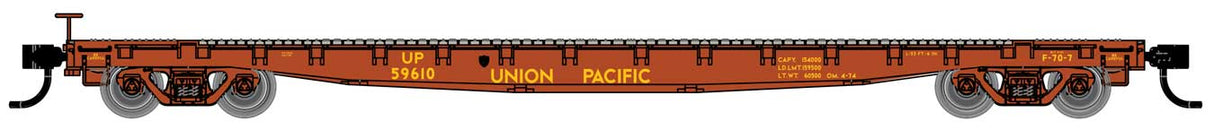 Walthers Mainline 53' GSC Flatcar - Ready to Run -- Union Pacific(TM) #59610
