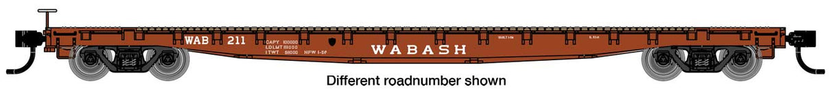 Walthers Mainline 53' GSC Flatcar - Ready to Run -- Wabash #214