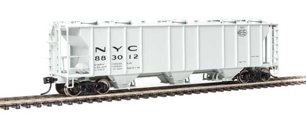 Walthers Mainline 50' Pullman-Standard PS-2 2893 3-Bay Covered Hopper - Ready to Run -- New York Central #883012 - 910-7025