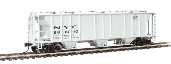 Walthers Mainline 50' Pullman-Standard PS-2 2893 3-Bay Covered Hopper - Ready to Run -- New York Central #883040 - 910-7027