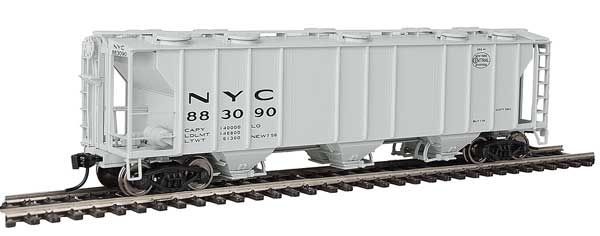 Walthers Mainline 50' Pullman-Standard PS-2 2893 3-Bay Covered Hopper - Ready to Run -- New York Central #883090 - 910-7028