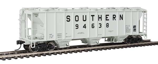 Walthers Mainline 50' Pullman-Standard PS-2 2893 3-Bay Covered Hopper - Ready to Run -- Southern Railway #94638 - 910-7033