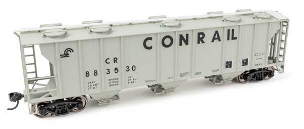 WalthersMainline HO 50' Pullman-Standard PS-2 2893 3-Bay Covered Hopper - Ready to Run -- Conrail #883530