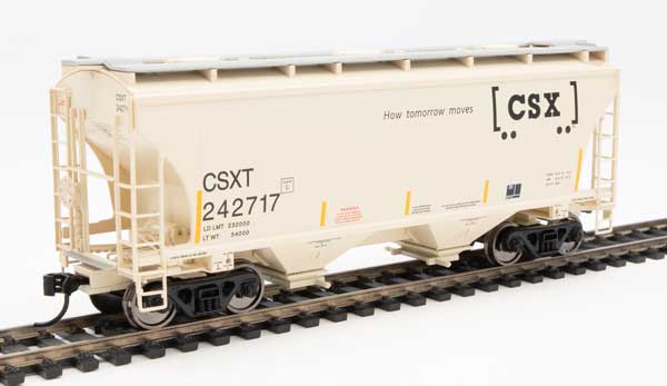Walthers Mainline 39' Trinity 3281 2-Bay Covered Hopper - Ready to Run -- CSX #242717 - 910-7577