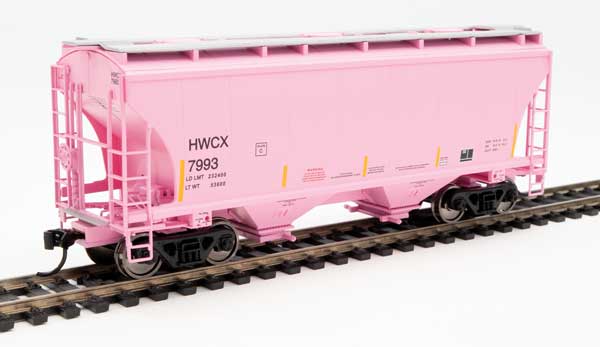 Walthers Mainline 39' Trinity 3281 2-Bay Covered Hopper - Ready to Run -- Halliburton HWCX #7993 - 910-7581