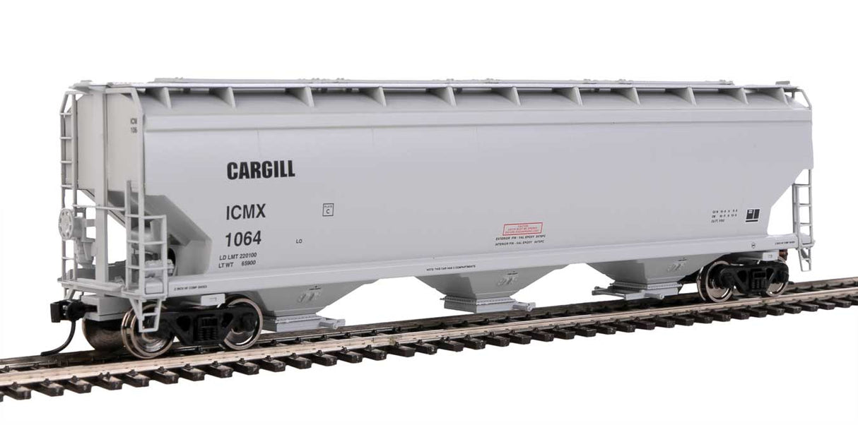 Walthers Mainline 60' NSC 5150 3-Bay Covered Hopper - Ready to Run -- Cargill ICMX #1064 - 910-7726