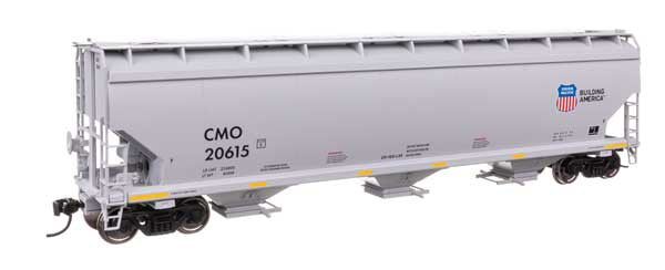 WalthersMainline HO 60' NSC 5150 3-Bay Covered Hopper - Ready to Run -- Union Pacific (UP) #20615