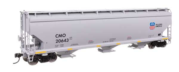 WalthersMainline HO 60' NSC 5150 3-Bay Covered Hopper - Ready to Run -- Union Pacific (UP) #20643
