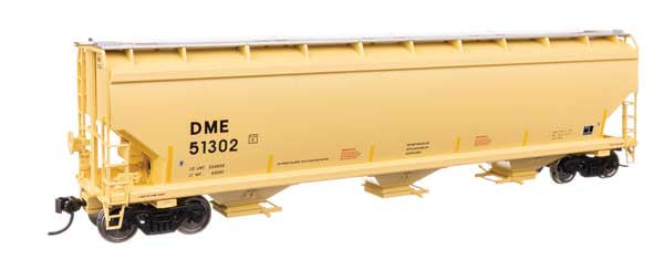 WalthersMainline HO 60' NSC 5150 3-Bay Covered Hopper - Ready to Run -- Dakota Minnesota & Eastern (DM&E) #51302