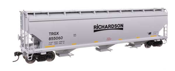 WalthersMainline HO 60' NSC 5150 3-Bay Covered Hopper - Ready to Run -- Richardson TRGX #855060