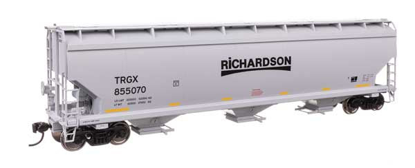 WalthersMainline HO 60' NSC 5150 3-Bay Covered Hopper - Ready to Run -- Richardson TRGX #855070
