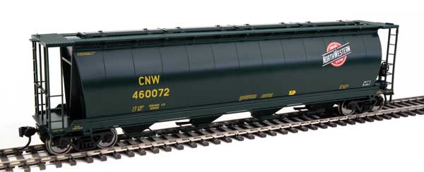 Walthers Mainline 59' Cylindrical Hopper - Ready to Run -- Chicago & North Western(TM) #460072 - 910-7848