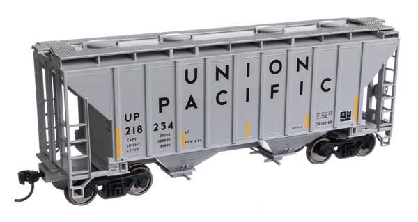 Walthers Mainline HO 37' 2980 Cubic-Foot 2-Bay Covered Hopper - Ready to Run -- Union Pacific(R) #218234