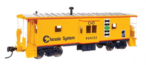 WalthersMainline HO International Bay Window Caboose - Ready to Run -- Chessie System C&O #904132